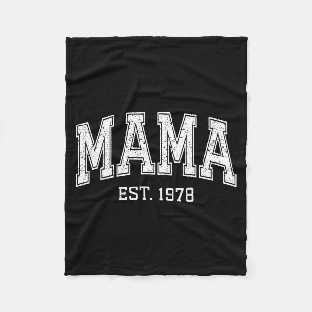 Cobertor De Velo Mama Est 1978 Mom D Mothers Day Ized  (Frente)