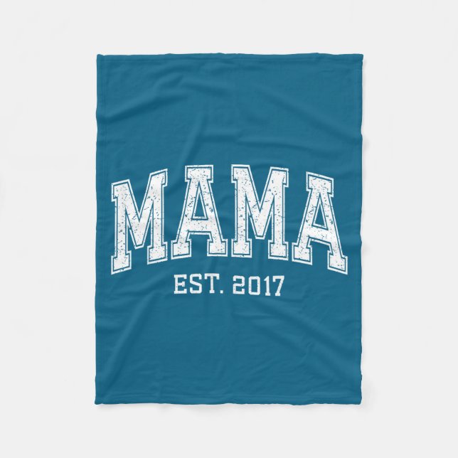 Cobertor De Velo Mama Est 2017 Mom D Mothers Day Ized  (Frente)