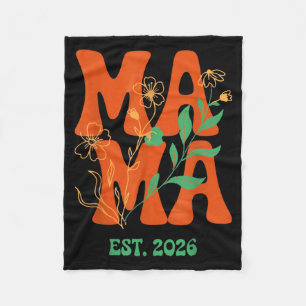 Cobertor De Velo Mama Est 2026 Flor de Mês de Nascimento Floral Ret