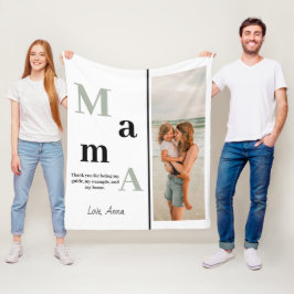 Cobertor De Velo Mama Fleece Blanket Personalizada