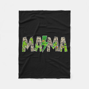 Cobertor De Velo Mama Leopardo Retro Mãe Babá Avó Dia das Mães 