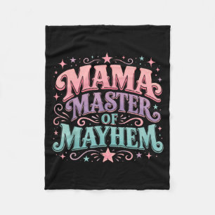 Cobertor De Velo Mama Mestra do Caos Fofo Humor de Mãe Dia das Mães