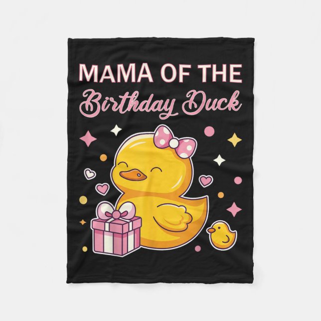 Cobertor De Velo Mama Of The Birthday Duck Christmas Anime Party Ou (Frente)