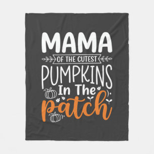 Cobertor De Velo Mama Pumpkins Patch Design de Halloween_1