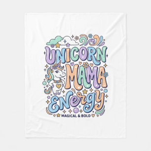 Cobertor De Velo Mama Unicórnio Energia Kawaii Design Vetorial_1