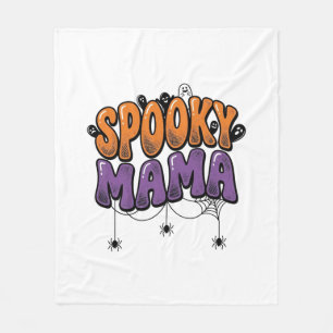 Cobertor De Velo Mamãe Assustadora Camisa Vintage de Halloween Desi