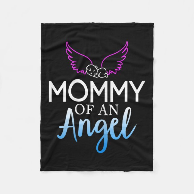 Cobertor De Velo Mamãe de um Anjo Mês de Conscientização sobre Sids (Frente)