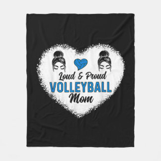 Cobertor De Velo Mamãe de Voleibol Louco e Orgulhoso Mãe de Cabelo