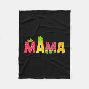 Cobertor De Velo Mamãe Engraçada Amante de Frutas Frutariana Verão