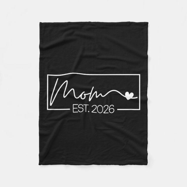 Cobertor De Velo Mamãe Est. 2026 Esperança Bebê 2026 Mãe 2026 Nova  (Frente)