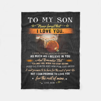 Cobertor De Velo Mamãe, Meu Filho Nunca Fotem Esse Basquete