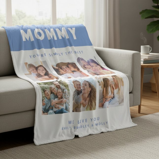 Cobertor De Velo Mamães Simplesmente A Melhor Colagem De Fotos Pers (Criador carregado)