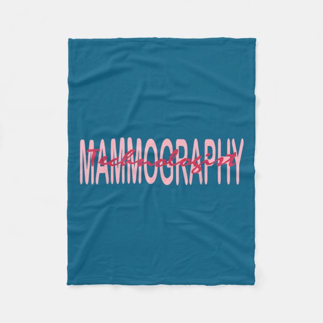 Cobertor De Velo Mammography Techs Technologist Mammo Technologist  (Frente)