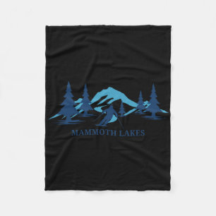 Cobertor De Velo Mammoth Lagos California Ski Resort Skiier