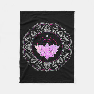 Cobertor De Velo Mandala de Flor de Lótus Yoga Design Flor de Lótus