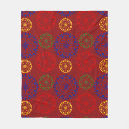 Cobertor De Velo Mandala de neve texturizada simples