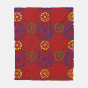 Cobertor De Velo Mandala de neve texturizada simples