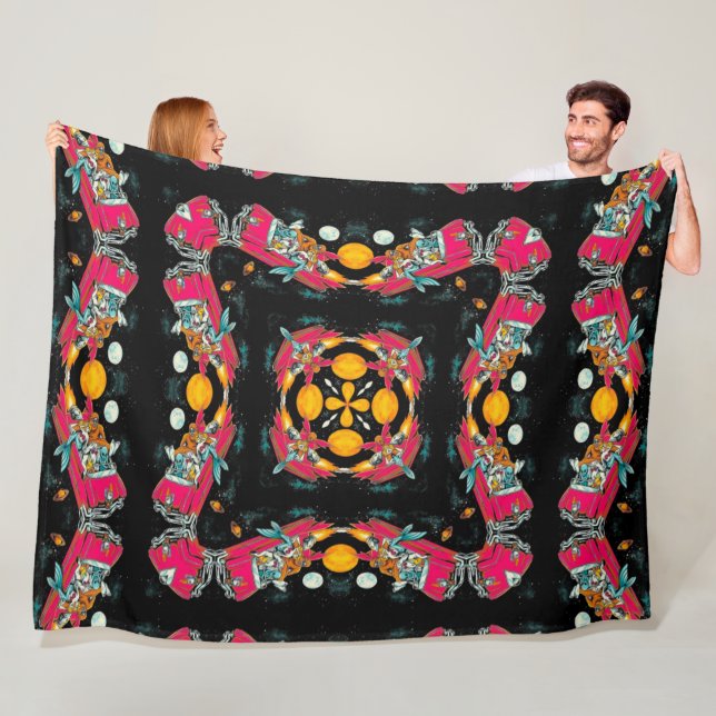 Cobertor De Velo Mandala estrangeira psicadélico Rockabilly do (In Situ)