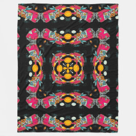 Cobertor De Velo Mandala estrangeira psicadélico Rockabilly do