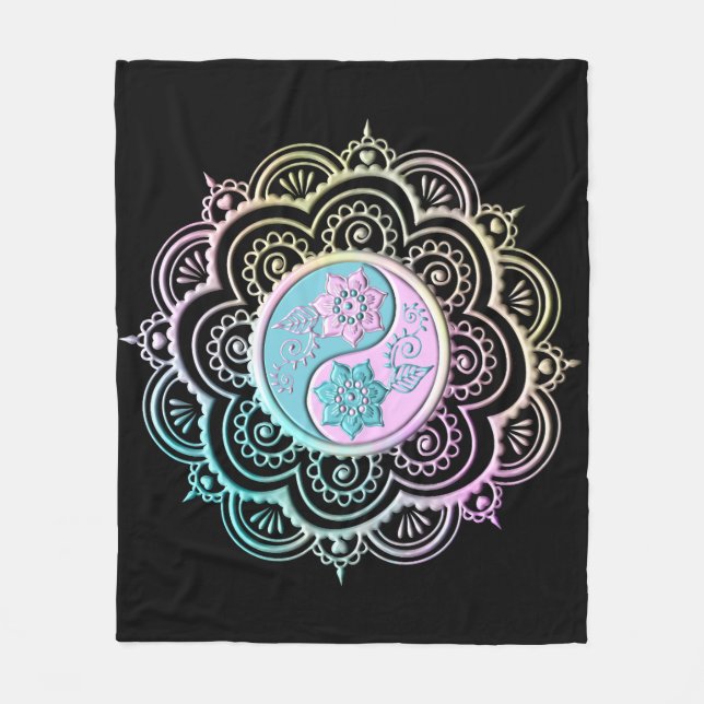 Cobertor De Velo Mandala Pastel (Frente)