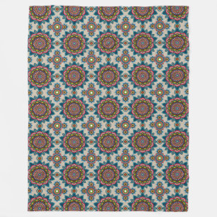 Cobertor De Velo Mandala Pattern Fleece Blanket