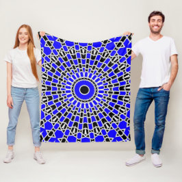 Cobertor De Velo Mandala Prisma ( Azul )