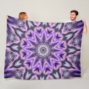 Cobertor De Velo Mandala púrpura Lilac