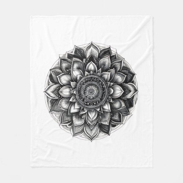 Cobertor De Velo mandala throw blanket (Frente)
