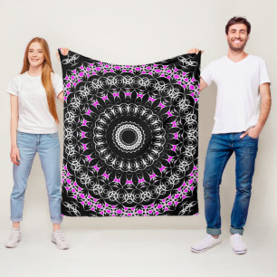 Cobertor De Velo Mandala Tribal Celta (Rosa)