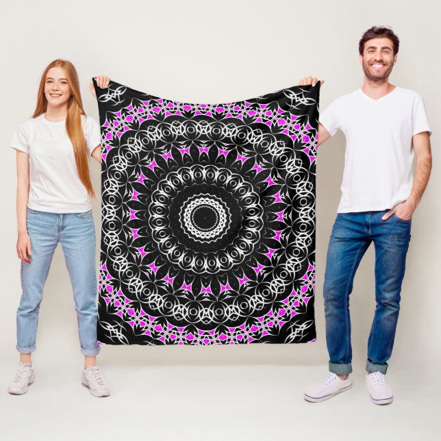 Cobertor De Velo Mandala Tribal Celta (Rosa) (In Situ)