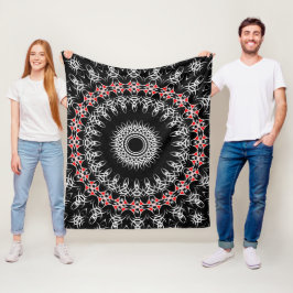Cobertor De Velo Mandala Tribal Celta (Vermelho)