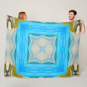 Cobertor De Velo Mandala tribal litoral nativa do espírito de Aleut