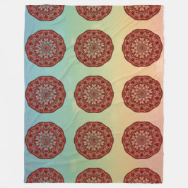 Cobertor De Velo Mandala vermelha