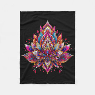 Cobertor De Velo Mandalas de Meditação - Mandala de Yoga