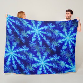 Cobertor De Velo Mandelbrot Psicodélico Fractal Estrela Azul Explos