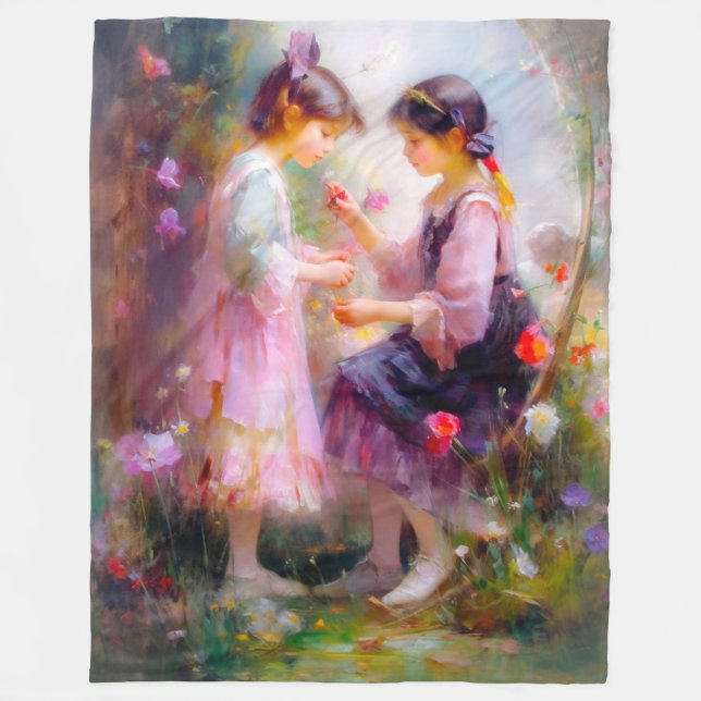 Cobertor De Velo Manhã em um Jardim (Frente)