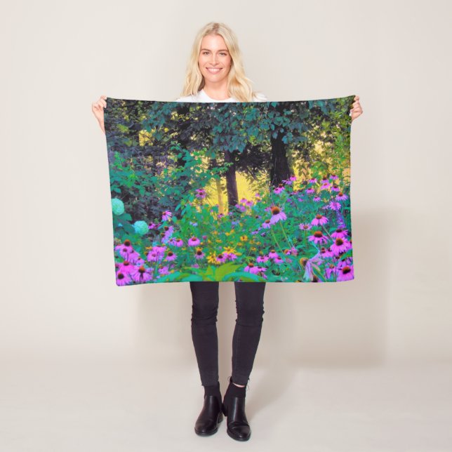 Cobertor De Velo Manhã Preguiçosa, nascer do Sol em Meu Jardim Rubi (In Situ)