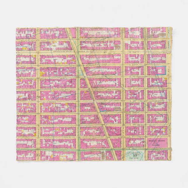 Cobertor De Velo Manhatten, New York 7 (Frente (Horizontal))