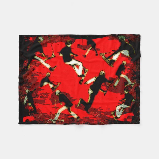 Cobertor De Velo Mania de Patinete Voadora - Truques de Patinete de (Frente (Horizontal))