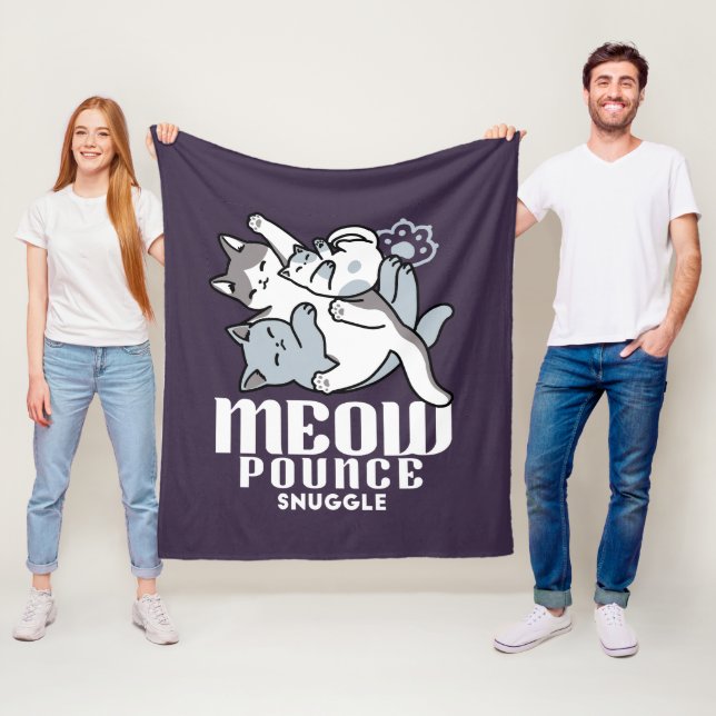 Cobertor De Velo Manípulo De Rato - Gatos De Dormir Em Cute (In Situ)