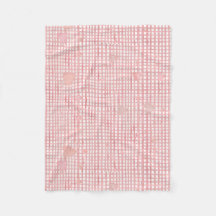 Manta de Bebê de Fleece Gingham do Dia dos Namorad