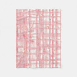 Cobertor De Velo Manta de Bebê de Fleece Gingham do Dia dos Namorad
