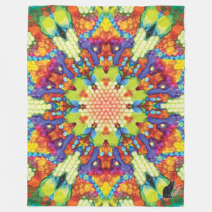 Cobertor De Velo Manta de Fleece Glory Kaleidoscope