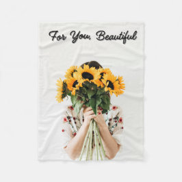 Cobertor De Velo Manta polar Girasoles