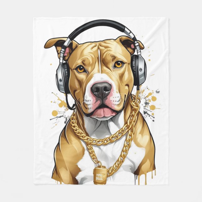 Cobertor De Velo Manta polar perrito (Frente)