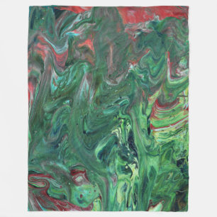 Cobertor De Velo Manta Verde Ocupada Abstrata Selvagem Katmandu 1