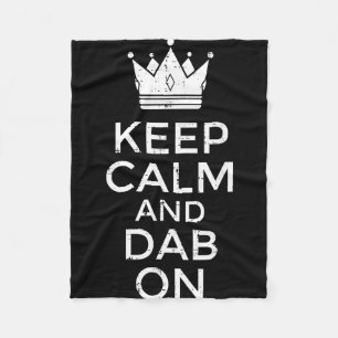 Cobertor De Velo Mantenha a calma e dance dab com meme engraçado de