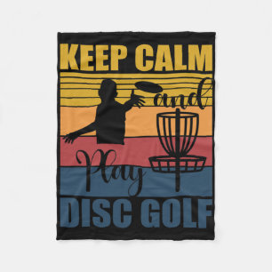 Cobertor De Velo Mantenha a Calma e Jogue Golfe de Disco Para um Fã