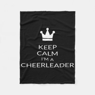 Cobertor De Velo Mantenha a Calma Sou uma Cheerleader Divertida Che