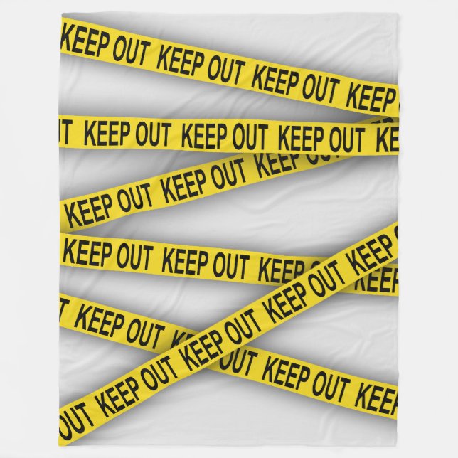 Cobertor De Velo Mantenha-se afastado não atravesse a fita da políc (Frente)